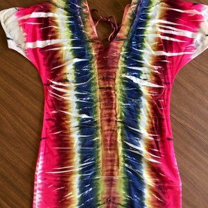 V1 Couture Tie Dye Double V Tee - Medium